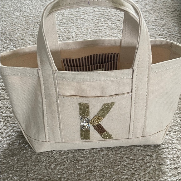 Maeve Handbags - “K” Initial Tote